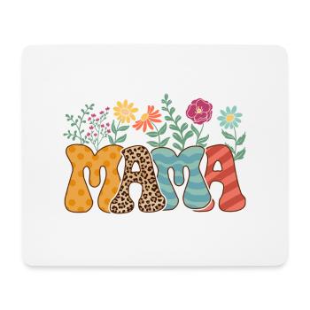 Mother's Day Vintage Mama/Mom 5 - Mouse Pad (horizontal) - white - Front