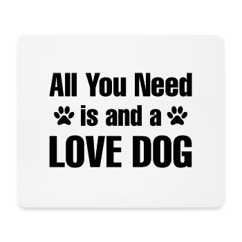 Hund Dog - Mousepad (Querformat) - Weiß - Vorne