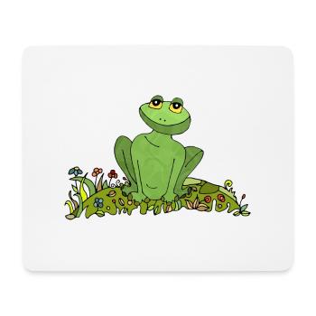Grenouille - Tapis de souris (format paysage) - blanc - Devant