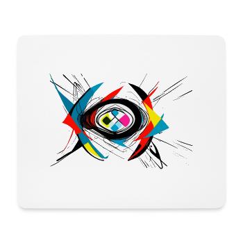 Explosion de couleurs - Tapis de souris (format paysage) - blanc - Devant