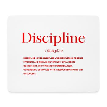 Discipline Definition - Mouse Pad (horizontal) - white - Front