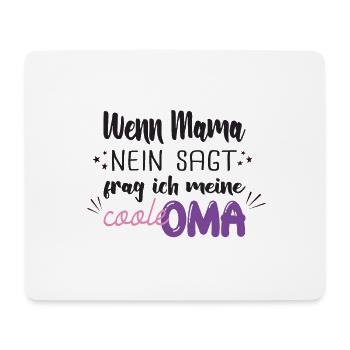 wenn mama nein sagt - Mousepad (Querformat) - Weiß - Vorne