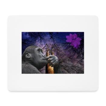 Monkey. - Mouse Pad (horizontal) - white - Front