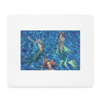 Sirènes - Tapis de souris (format paysage) - blanc - Devant
