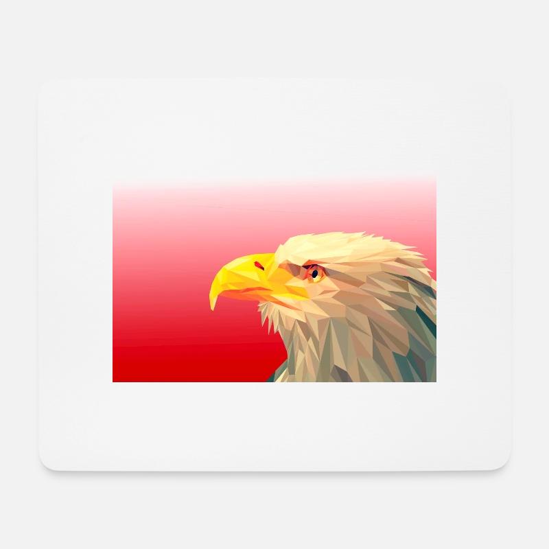 Adler. - Mousepad (Querformat) - Weiß