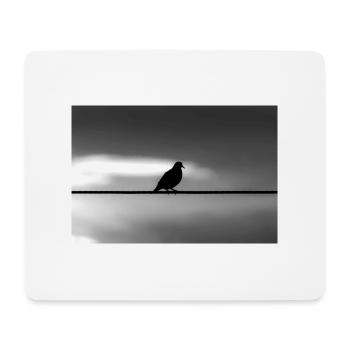 pigeon - Tapis de souris (format paysage) - blanc - Devant