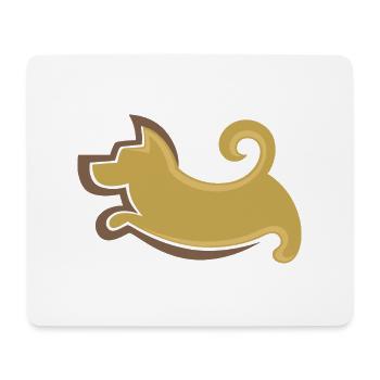Hund - Mousepad (Querformat) - Weiß - Vorne