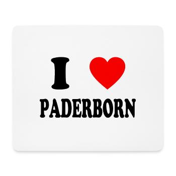 I love Paderborn - Mousepad (Querformat) - Weiß - Vorne