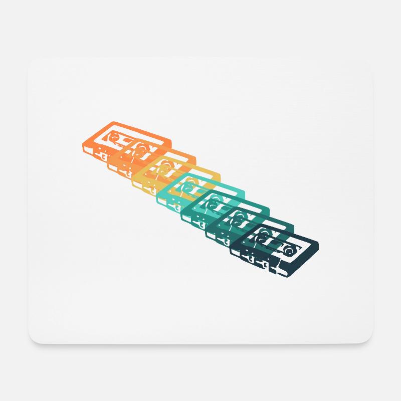 Vintage cassette - Mouse Pad (horizontal) - white