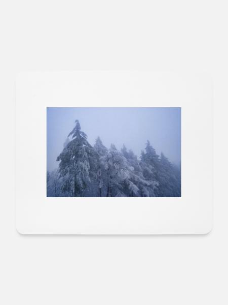 Trees in the snow - Mouse Pad (horizontal) - white