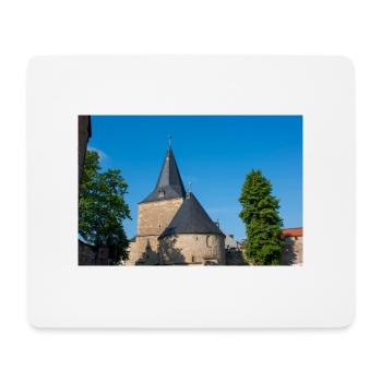 big historical gate (Breites Tor) Goslar Lower Sax - Mouse Pad (horizontal) - white - Front