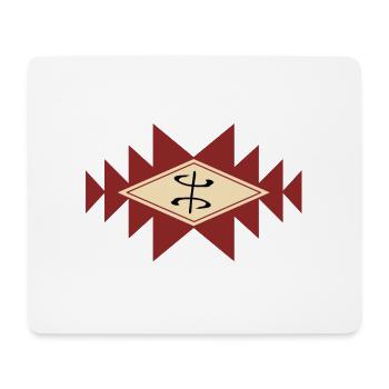 design berbère amazigh kabyle - Tapis de souris (format paysage) - blanc - Devant