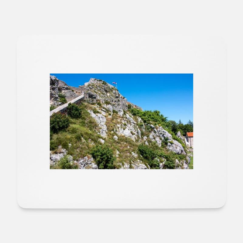 Festung Knin (Kninska tvrđava) Kroatien - Mousepad (Querformat) - Weiß