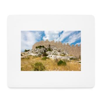 The Wall of Oštrica (Bedem Grebastica) Croatia - Mouse Pad (horizontal) - white - Front