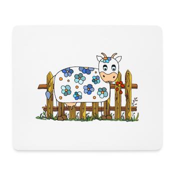 Cow - Mouse Pad (horizontal) - white - Front
