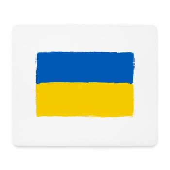ukrainian flage 01 - Mousepad (Querformat) - Weiß - Vorne
