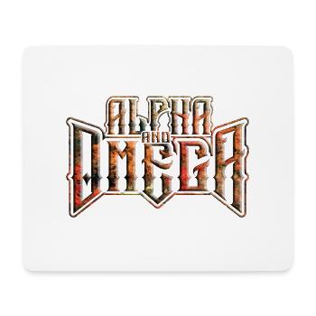 Ich bin Alpha und Omega Jesus Christus Hoffnung Bibel Glaube - Mousepad (Querformat) - Weiß - Vorne
