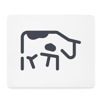 cow - Mouse Pad (horizontal) - white - Front
