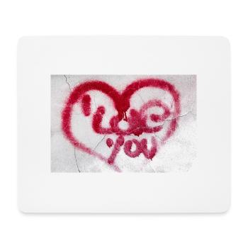I love you - Mouse Pad (horizontal) - white - Front
