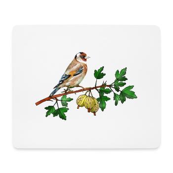 Vogel - Mousepad (Querformat) - Weiß - Vorne
