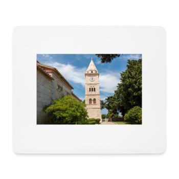 St.-Georgs-Kirche, Primošten, Šibenik-Knin, Kroatien - Mousepad (Querformat) - Weiß - Vorne