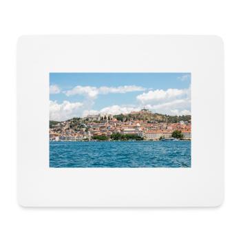 Vue panoramique Primošten Šibenik-Knin Croatie - Tapis de souris (format paysage) - blanc - Devant