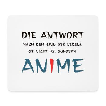 Sinn des Lebens, Anime - Mousepad (Querformat) - Weiß - Vorne