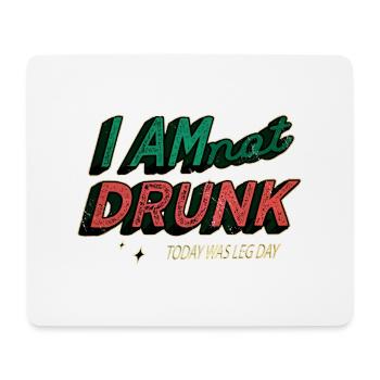 fun awesome volleyball barbells defensive - Mousepad (Querformat) - Weiß - Vorne