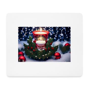 Noël - Tapis de souris (format paysage) - blanc - Devant