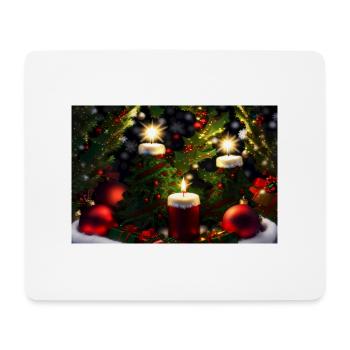 Noël - Tapis de souris (format paysage) - blanc - Devant