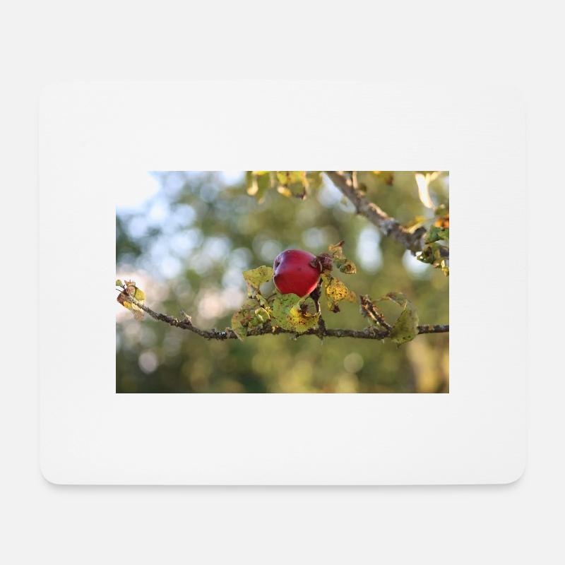 Der rote Apfel - Mousepad (Querformat) - Weiß