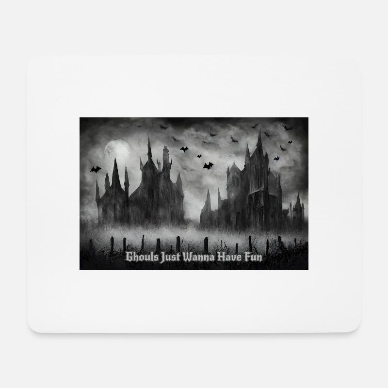 Halloween - Mousepad (Querformat) - Weiß
