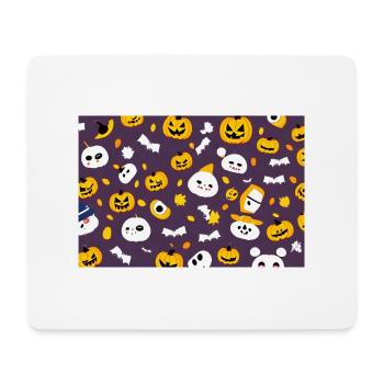 Halloween pumpkin - Mouse Pad (horizontal) - white - Front