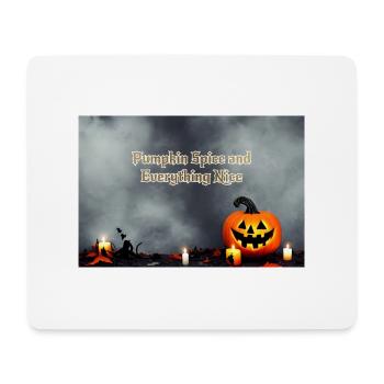 Halloween pumpkin - Mouse Pad (horizontal) - white - Front