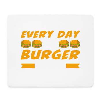 Chaque jour est le jour du burger - Tapis de souris (format paysage) - blanc - Devant