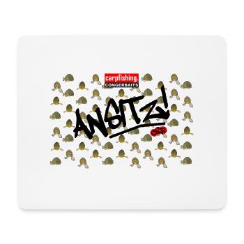 Angler-Geschenke für Karpfenfischer - Mousepad (Querformat) - Weiß - Vorne