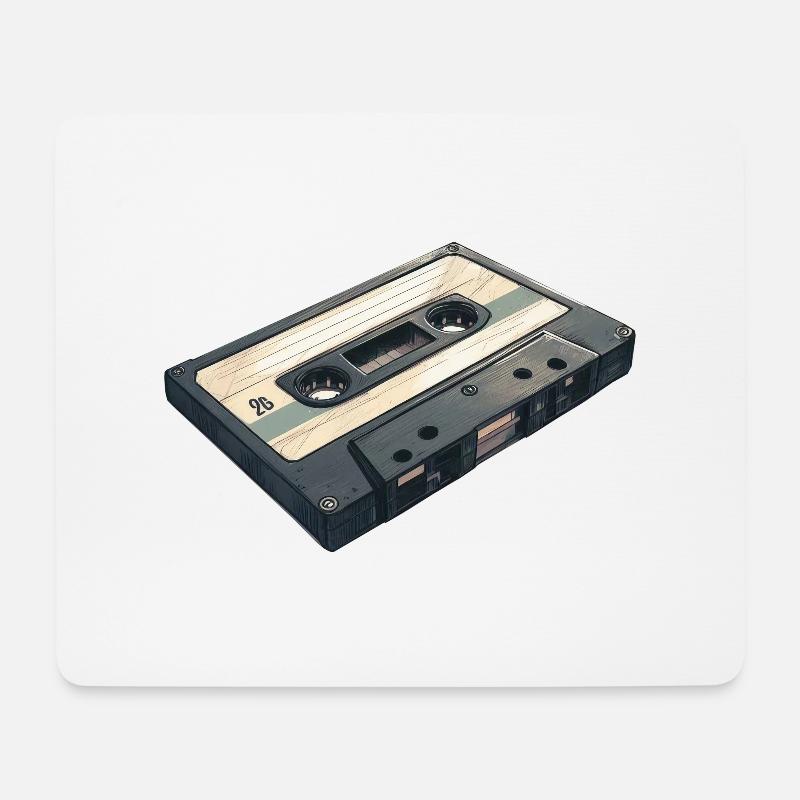 Kassette - Eine Ikone der Musik der 90er Jahre - Mousepad (Querformat) - Weiß