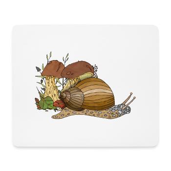 Snail - Mouse Pad (horizontal) - white - Front