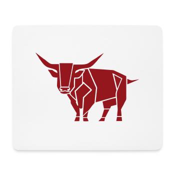 Bullen-Vorhut - Mousepad (Querformat) - Weiß - Vorne