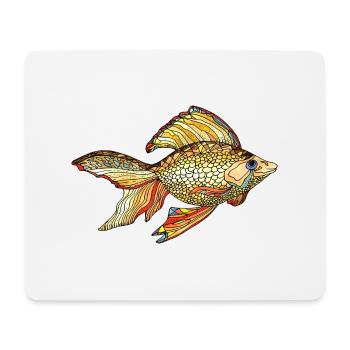 Fish - Mouse Pad (horizontal) - white - Front