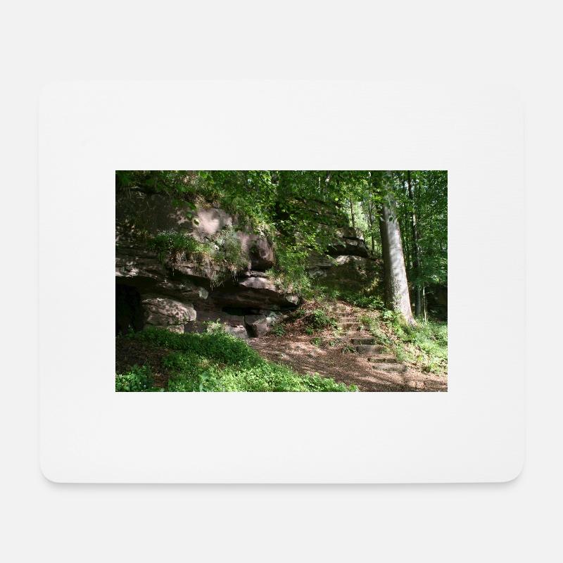 Northern Black Forest - Mouse Pad (horizontal) - white