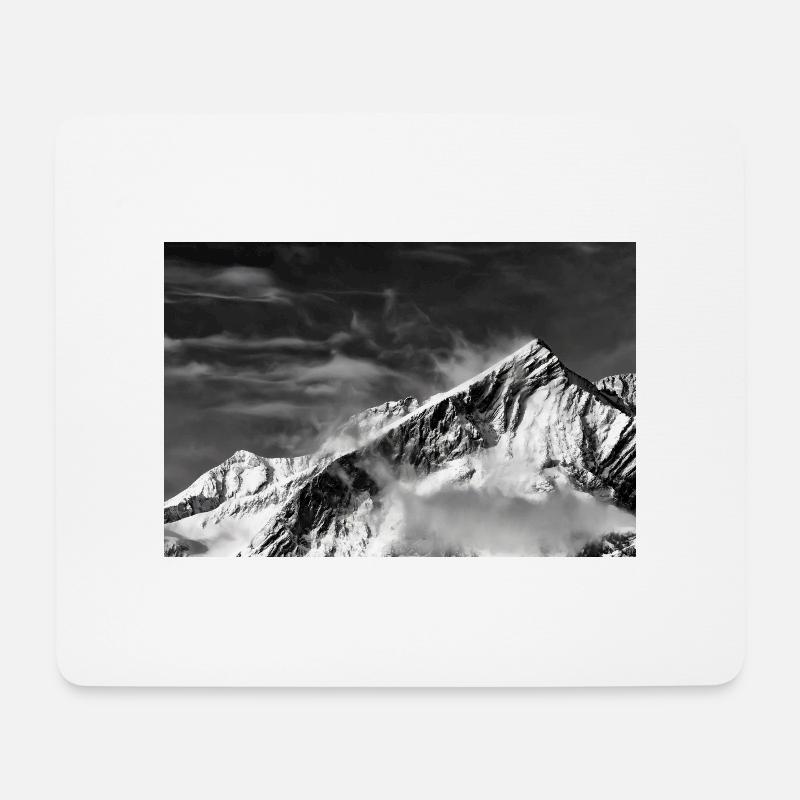 Alpspitze - Mousepad (Querformat) - Weiß