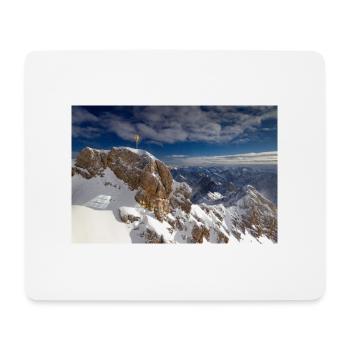 Zugspitze Gipfelkreuz - Mousepad (Querformat) - Weiß - Vorne