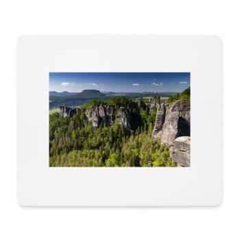 Bastei en Suisse saxonne - Tapis de souris (format paysage) - blanc - Devant
