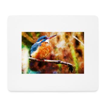 Kingfisher - Mouse Pad (horizontal) - white - Front