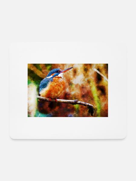 Kingfisher - Mouse Pad (horizontal) - white