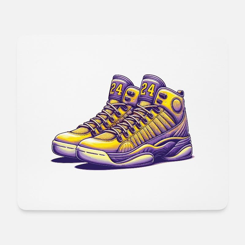 Basketballspieler - Mousepad (Querformat) - Weiß