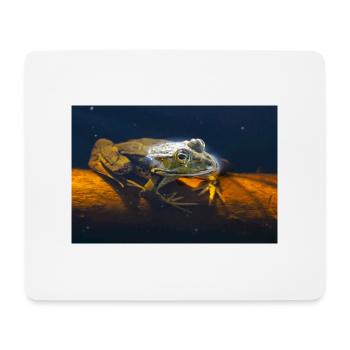 Grenouille d’eau commune - Tapis de souris (format paysage) - blanc - Devant