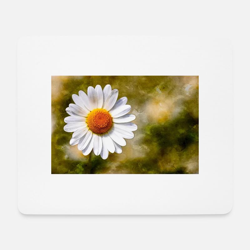 Marguerite - Mouse Pad (horizontal) - white