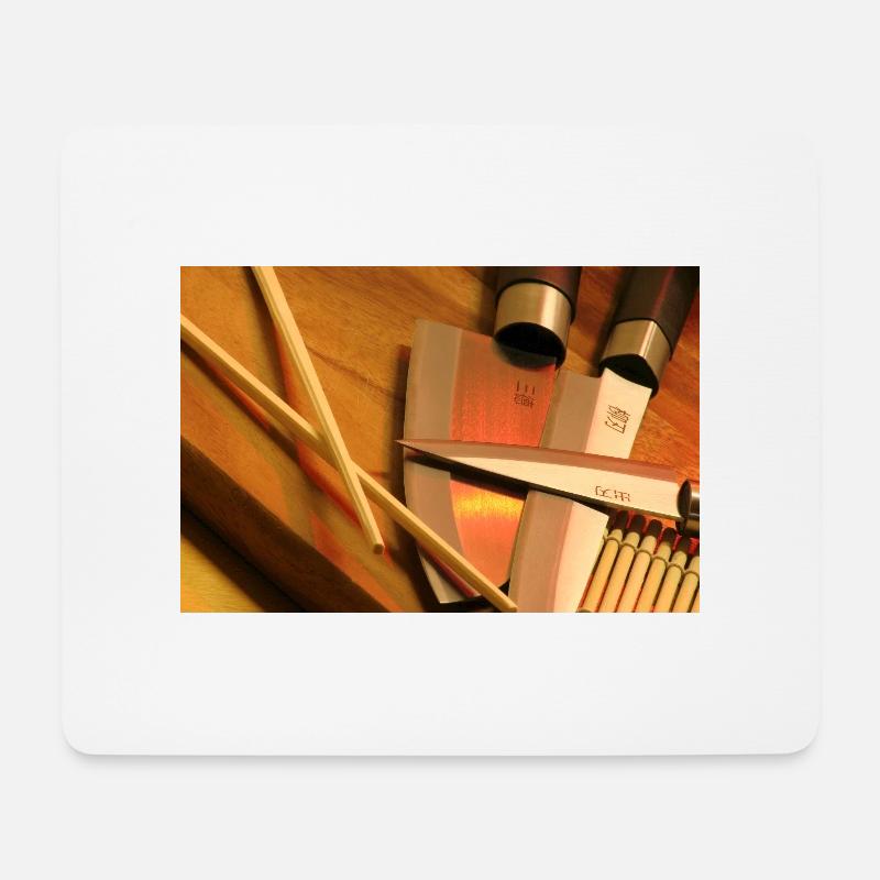 SEARCH KNIFE - Mouse Pad (horizontal) - white